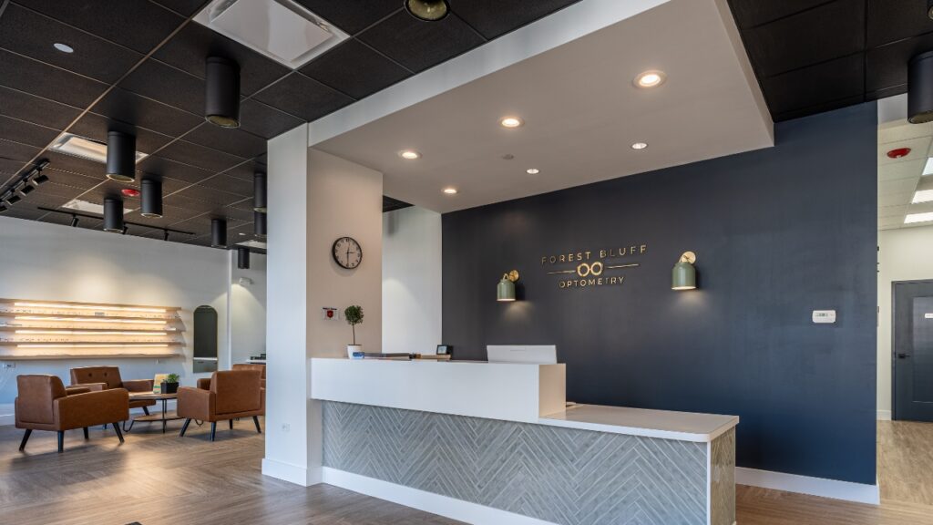 Eye Doctor Near Libertyville Forest Bluff Optometry Front Desk